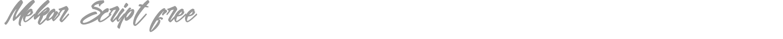 Mekar Script font preview